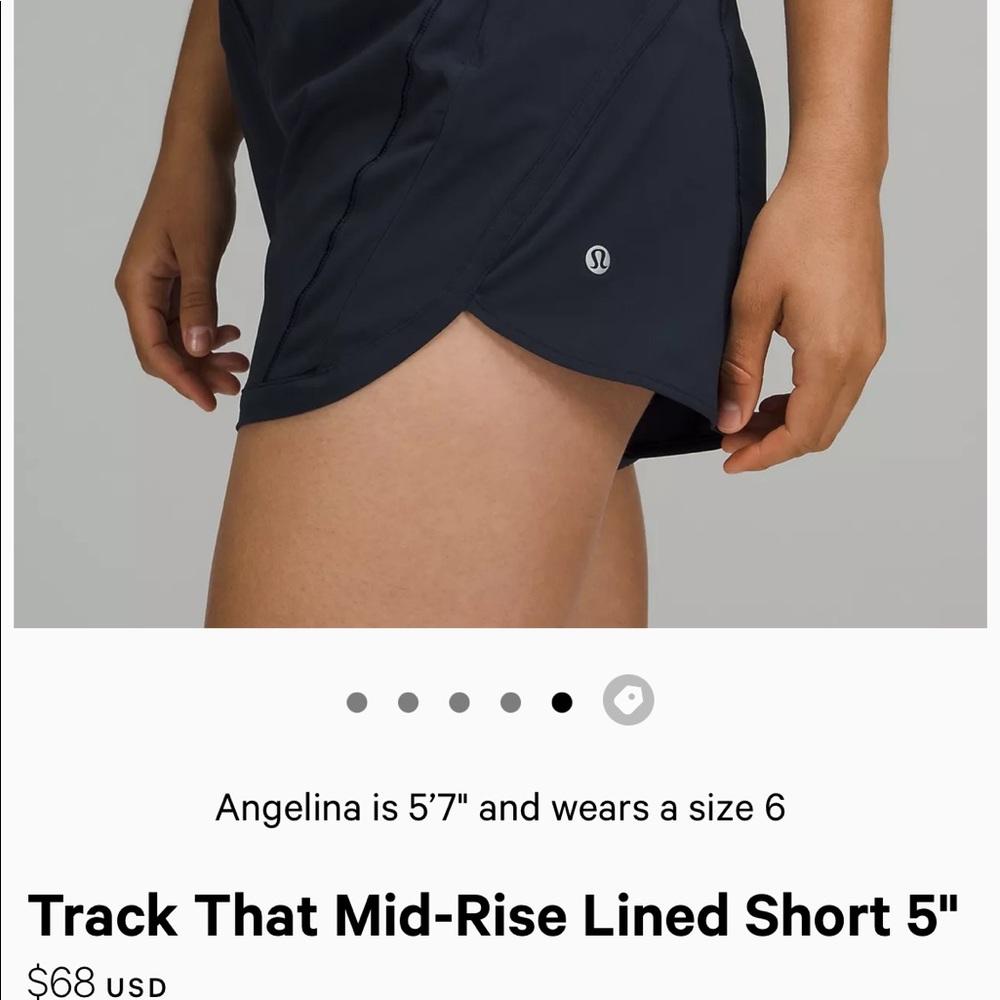 Lululemon Track That Mid-Rise Lined Short 5"